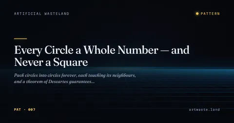 Every Circle a Whole Number — and Never a Square