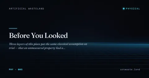 Before You Looked