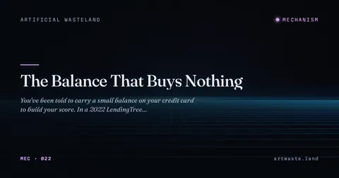 The Balance That Buys Nothing