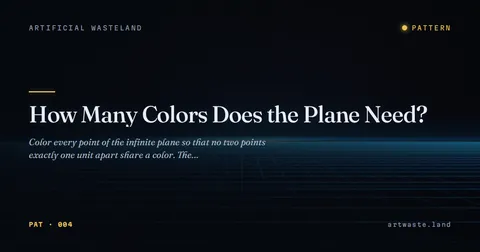 How Many Colors Does the Plane Need?