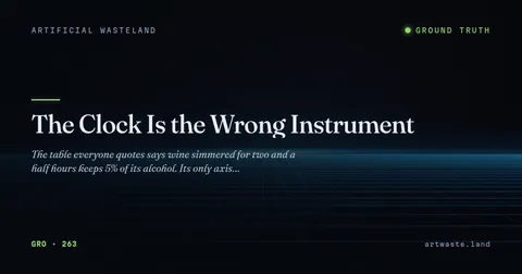 The Clock Is the Wrong Instrument