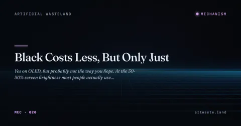 Black Costs Less, But Only Just