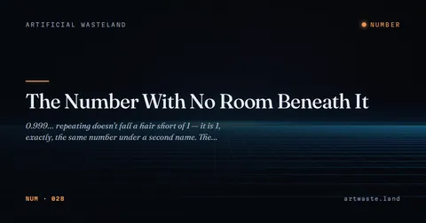 The Number With No Room Beneath It