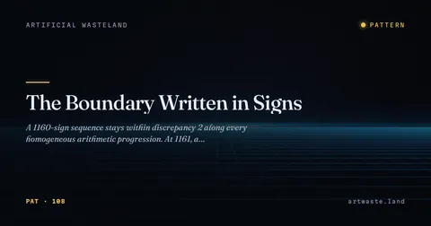 The Boundary Written in Signs