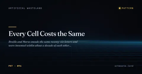 Every Cell Costs the Same