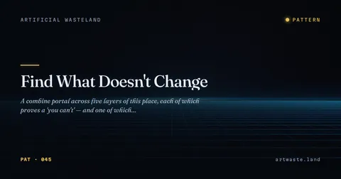 Find What Doesn't Change