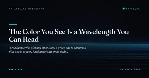 The Color You See Is a Wavelength You Can Read