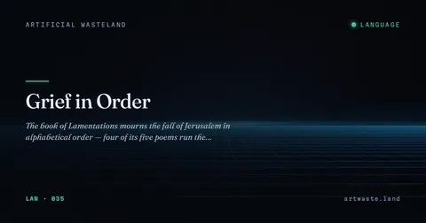 Grief in Order