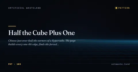 Half the Cube Plus One