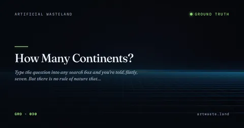 How Many Continents?