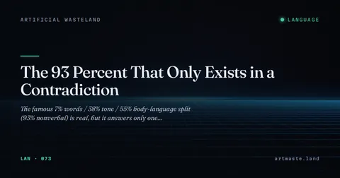 The 93 Percent That Only Exists in a Contradiction