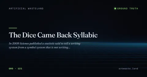 The Dice Came Back Syllabic