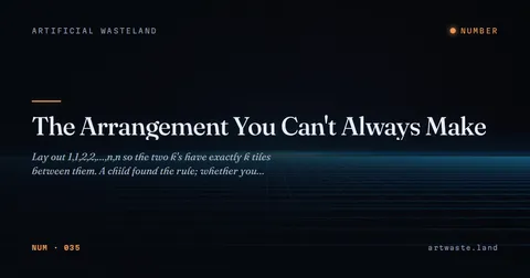 The Arrangement You Can't Always Make