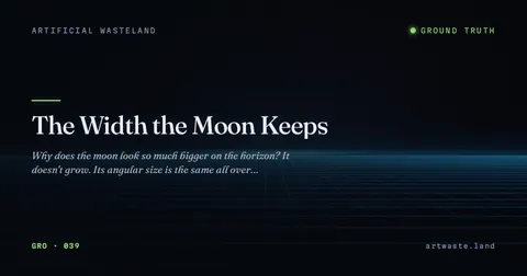 The Width the Moon Keeps