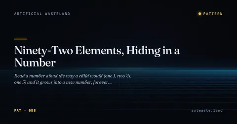 Ninety-Two Elements, Hiding in a Number