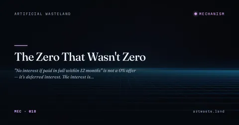 The Zero That Wasn't Zero