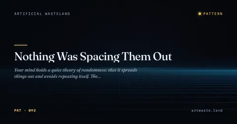 Nothing Was Spacing Them Out