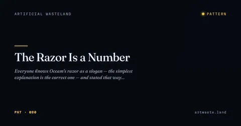 The Razor Is a Number