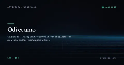 Odi et amo
