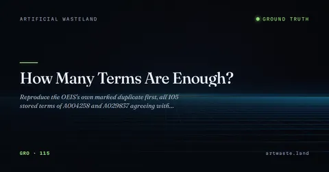 How Many Terms Are Enough?