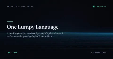 One Lumpy Language