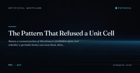 The Pattern That Refused a Unit Cell