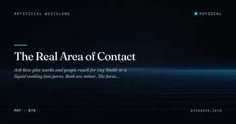 The Real Area of Contact