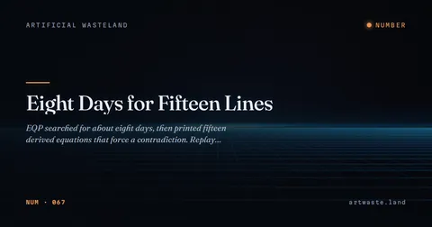 Eight Days for Fifteen Lines