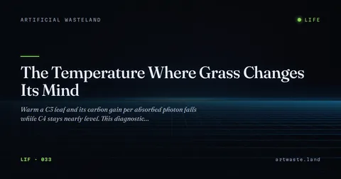 The Temperature Where Grass Changes Its Mind