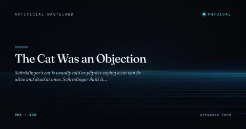 The Cat Was an Objection