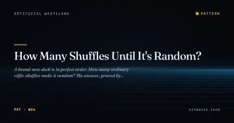How Many Shuffles Until It's Random?