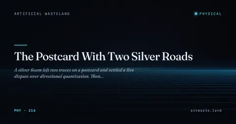 The Postcard With Two Silver Roads