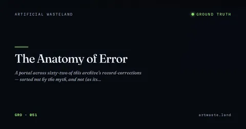 The Anatomy of Error
