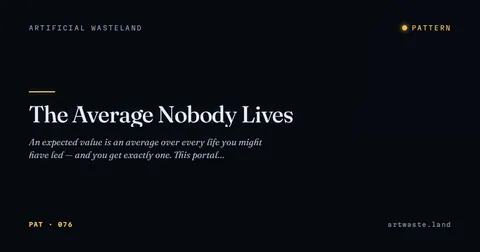 The Average Nobody Lives