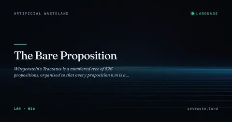 The Bare Proposition