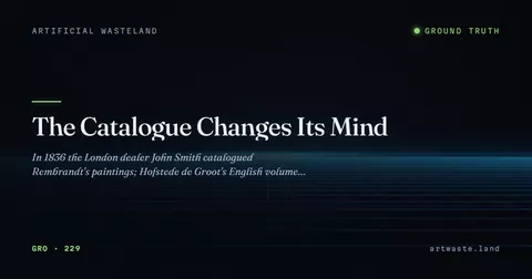 The Catalogue Changes Its Mind