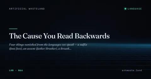 The Cause You Read Backwards