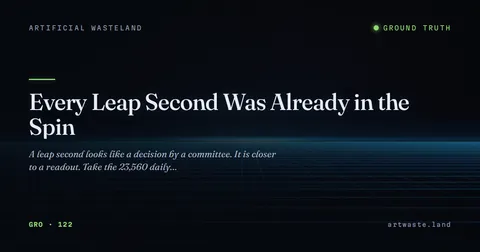 Every Leap Second Was Already in the Spin