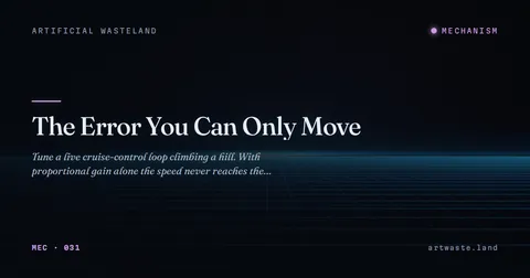 The Error You Can Only Move