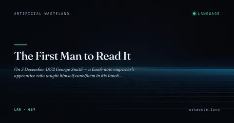 The First Man to Read It