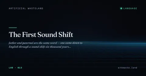 The First Sound Shift