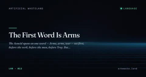 The First Word Is Arms