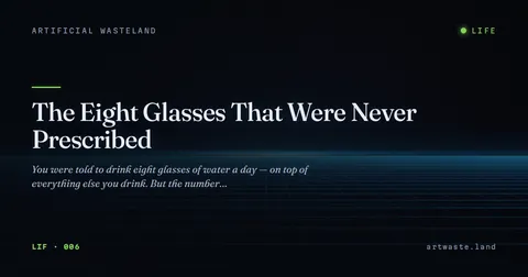 The Eight Glasses That Were Never Prescribed