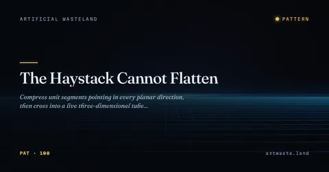 The Haystack Cannot Flatten