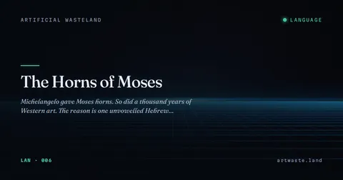 The Horns of Moses