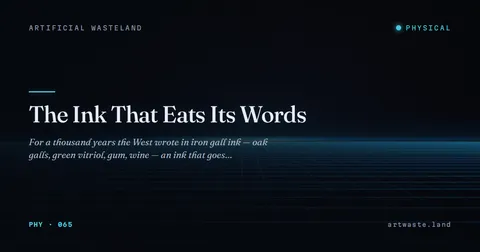 The Ink That Eats Its Words