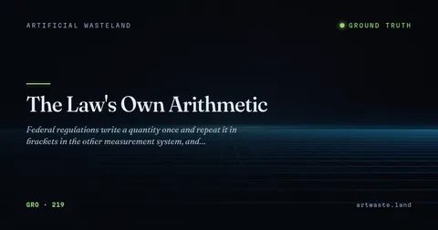 The Law's Own Arithmetic