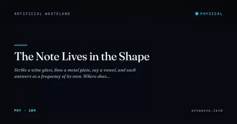 The Note Lives in the Shape
