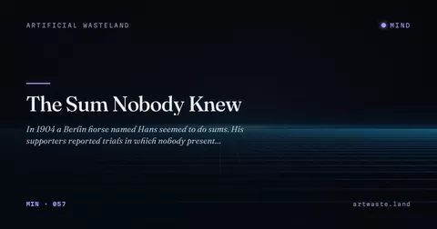 The Sum Nobody Knew