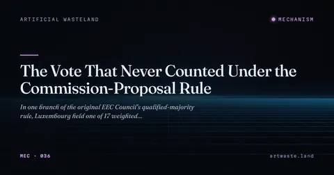 The Vote That Never Counted Under the Commission-Proposal Rule